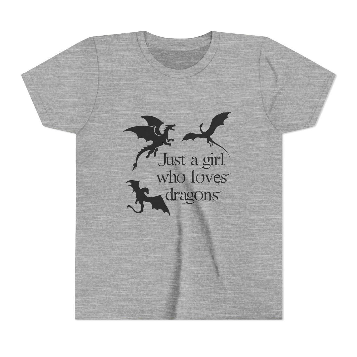 Just a Girl Who Loves Dragons Kids Shirt
